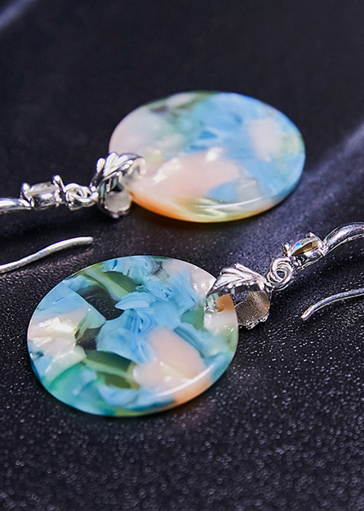 Boutique Original Design Print Acrylic Drop Earrings 2025 new style