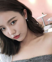 Boutique Pink Srerling Silver Zircon Candy Stud Earrings