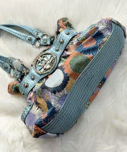 Boutique Print Solid Durable Nylon Womens Shoulder Bags