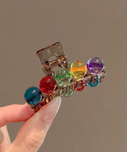Boutique Rainbow Alloy Acrylic Glass Bead Hairpin