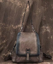 Boutique Red Large Capacity Calf Leather Backpack Bag