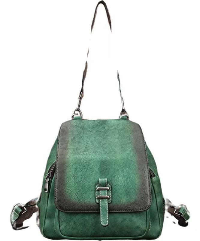 Boutique Red Large Capacity Calf Leather Backpack Bag