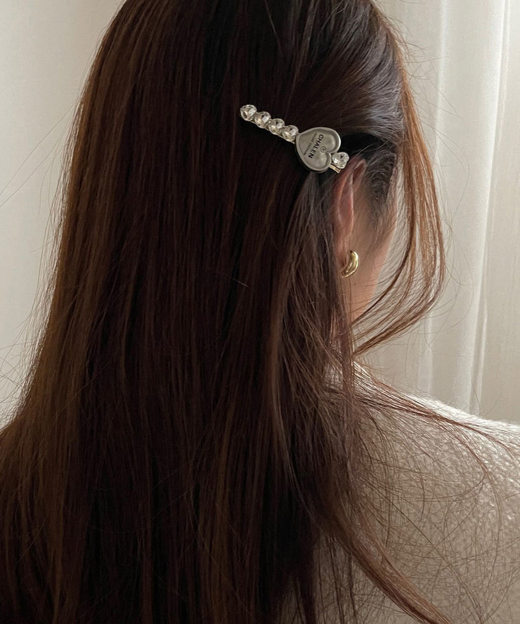 Boutique Silk Alloy Graphic Zircon Asymmetrical A Pair Hairpin