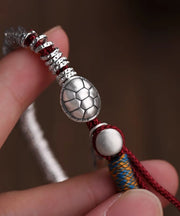 Boutique Silk Sterling Silver Broken Silver Charm Bracelet