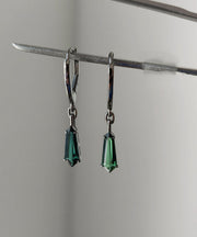 Boutique Silk Sterling Silver Gem Stone Drop Earrings