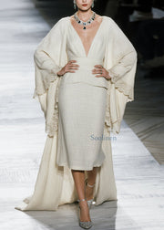 Boutique V Neck Lace Patchwork Cotton Two Piece Set Fall