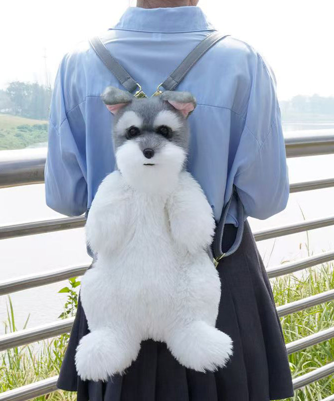Boutique Versatile Doll Plush Fur Backpack Bag