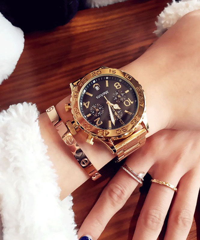 Boutique White Stainless Steel Quartz Movement Machinery Watches