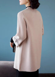 Camel Print Button Woolen Cardigans Fall