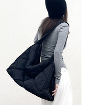 Casual Black Large Capacity Nylon Messenger Bag