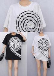 Casual Black Ruffled Patchwork Tulle Long Tops Summer
