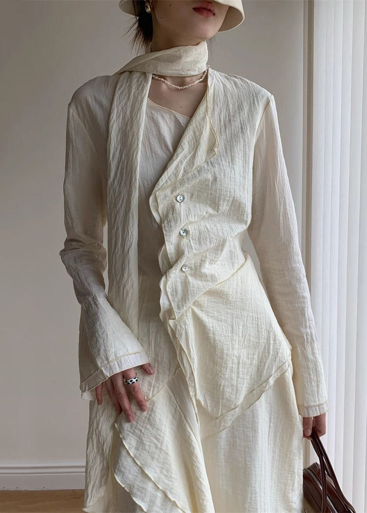 Casual Black V Neck Shirt And A Line Skirts Two Piece Set Spring