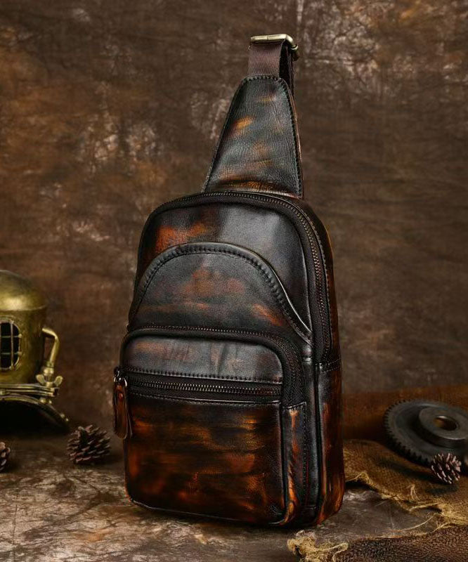 Casual Coffee Calf Leather Versatile Shoulder Bag