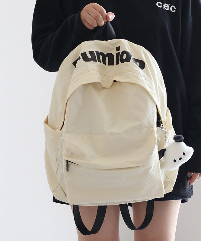 Casual Green Large Capacity Solid Durable Nylon Backpack Bag