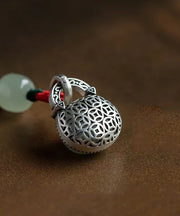 Casual Green Sterling Silver Jade Safe Lock Phone Chains