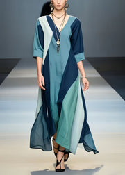 Casual Multicolour Asymmetrical Design Cotton Holiday Dress Summer