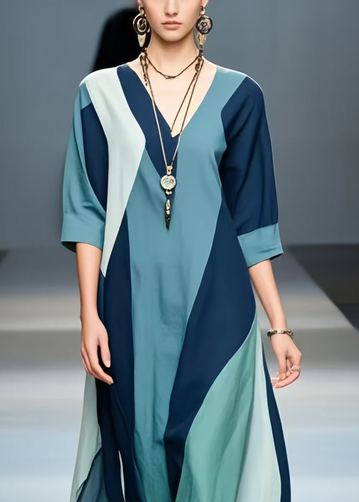 Casual Multicolour Asymmetrical Design Cotton Holiday Dress Summer