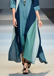 Casual Multicolour Asymmetrical Design Cotton Holiday Dress Summer