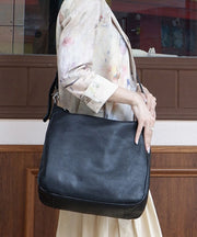 Casual Orange Large Capacity Leather Shoulder Bags