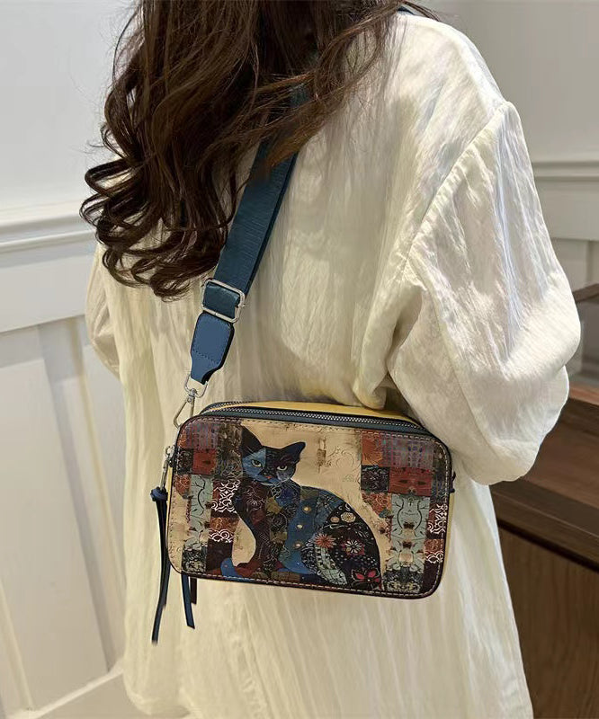 Casual Paintings Solid Durable Faux Leather CrossBody Camera Bag