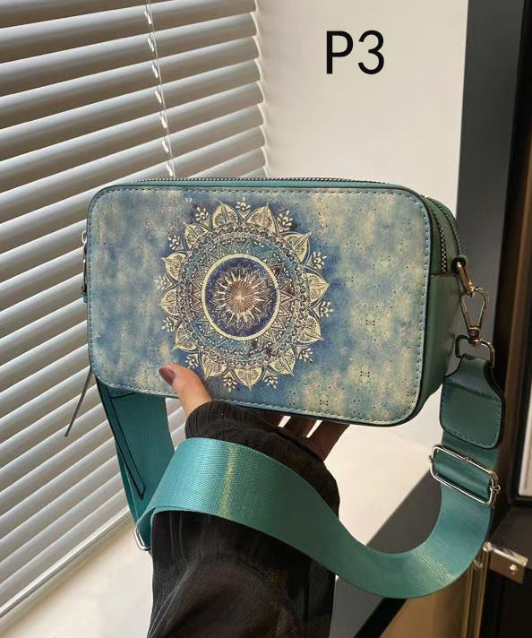 Casual Paintings Solid Durable Faux Leather CrossBody Camera Bag