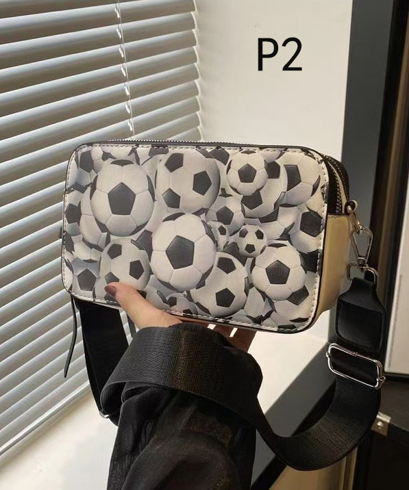 Casual Paintings Solid Durable Faux Leather CrossBody Camera Bag