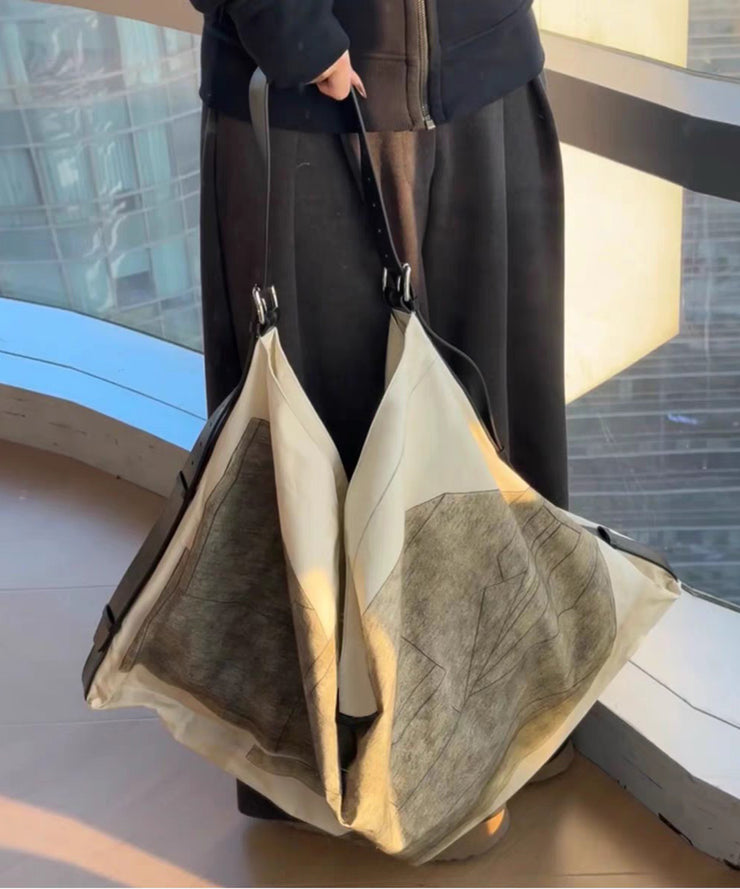 Casual Print Large Capacity Canvas Shoulder Bag