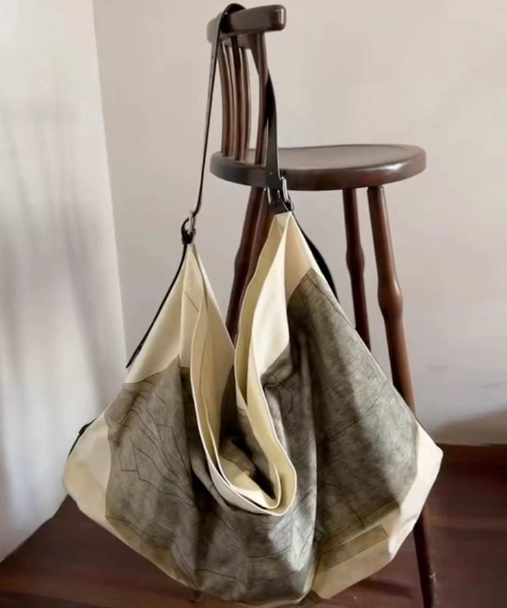 Casual Print Large Capacity Canvas Shoulder Bag