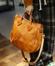 Casual Rivet Large Capacity Durable Leather Tote Handbag