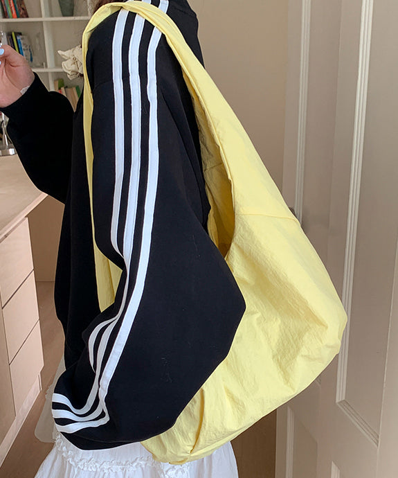 Casual Yellow Large Capacity Canvas Shoulder Bag
