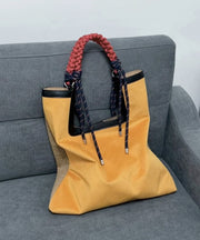 Casual Yellow Large Capacity Corduroy Shoulder Bag