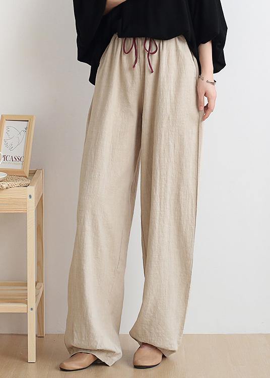 Casual yellow polka dots trousers women 2025 new spring and summer bloomers linen high waist carrot pants