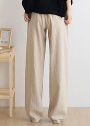 Casual yellow polka dots trousers women 2025 new spring and summer bloomers linen high waist carrot pants