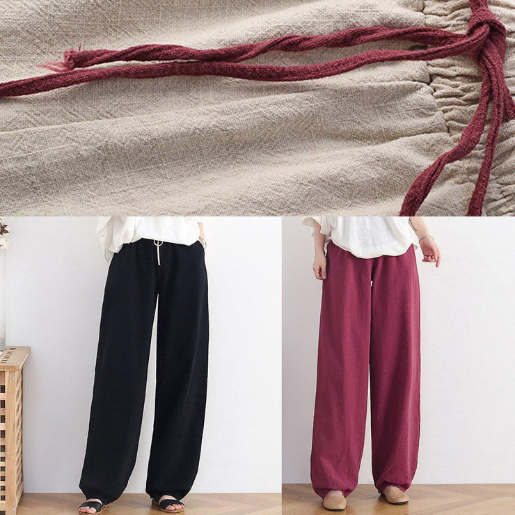 Casual yellow polka dots trousers women 2025 new spring and summer bloomers linen high waist carrot pants