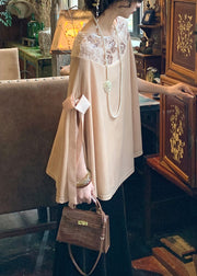 Champagne Sequins Bow Patchwork Silk Velour Cloak Sleeves Blouses Fall