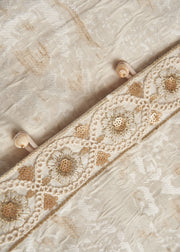 Chic Beige Oversized Jacquard Cotton Coats Fall