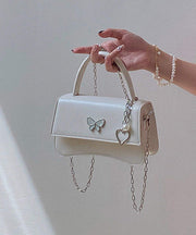 Chic Black Butterfly Faux Leather Chain Linked Mini Bag