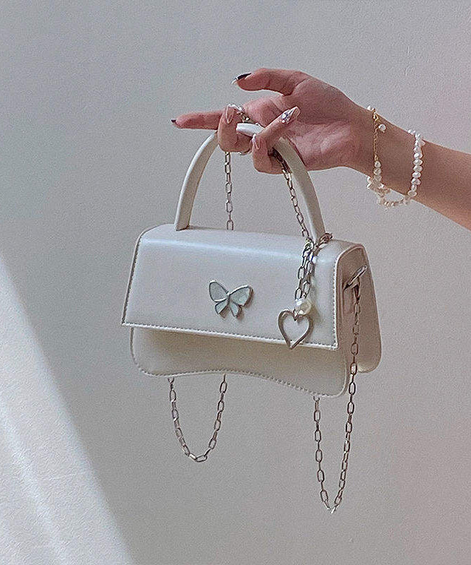 Chic Black Butterfly Faux Leather Chain Linked Mini Bag