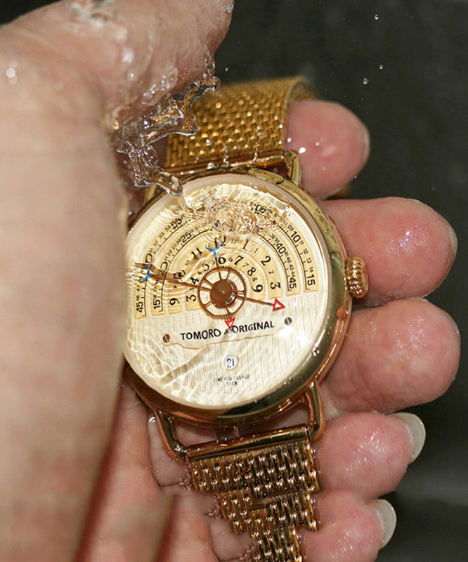 Chic Black Stainless Steel Machinery Watches