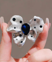 Chic Blue Alloy Crystal Butterfly Hairpin