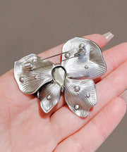 Chic Blue Alloy Crystal Butterfly Hairpin