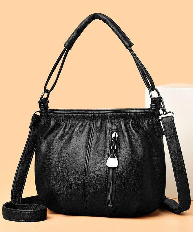 Chic Brown Versatile Faux Leather Shoulder Bag