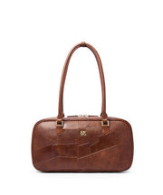 Chic Coffee Faux Leather Durable Shoulder Bag