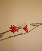 Chic Colorblock Alloy Shell Stud Earrings