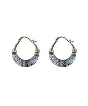 Chic Gold Copper Overgild Shell Hoop Earrings