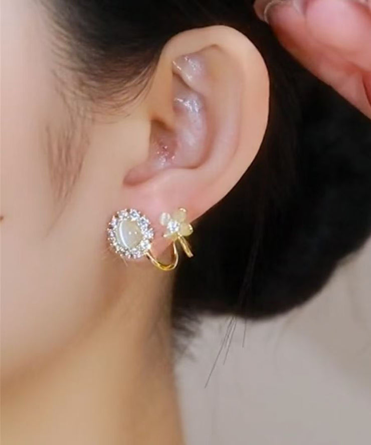 Chic Gold Copper Overgild Zircon Cat&