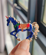 Chic Green Copper Overgild Enamel Win Instant Success Brooches