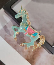 Chic Green Copper Overgild Enamel Win Instant Success Brooches