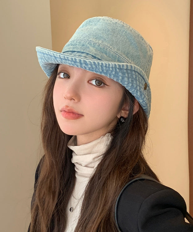 Chic Light Blue Versatile Denim Cowboy Hat
