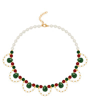 Chic Multicolor Copper Alloy Pearl Beading Pendant Necklace